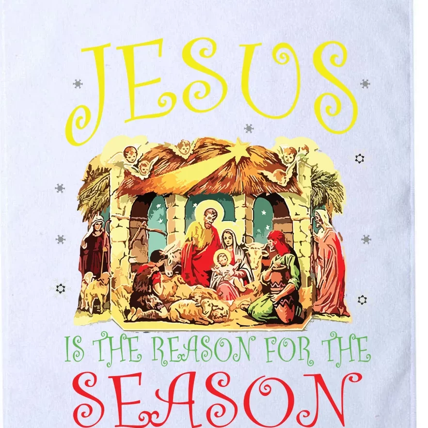 Christmas Nativity Jesus Is The Reason For The Season Manger Platinum Collection Golf Towel