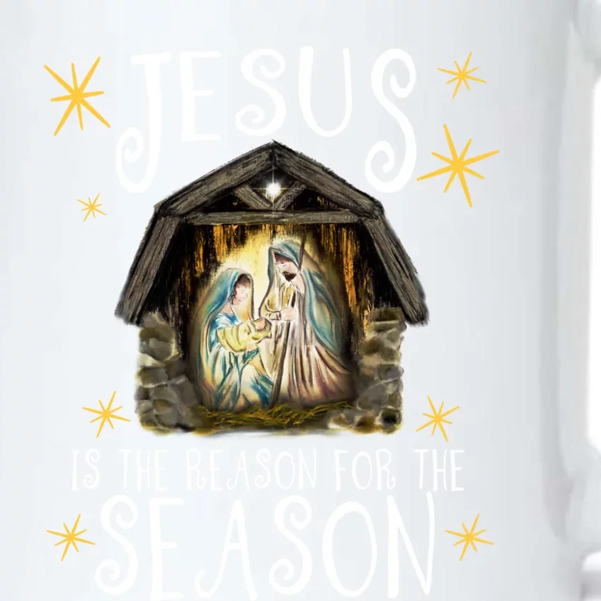 Christmas Nativity Jesus Is The Reason For The Season Ger Gift Black Color Changing Mug