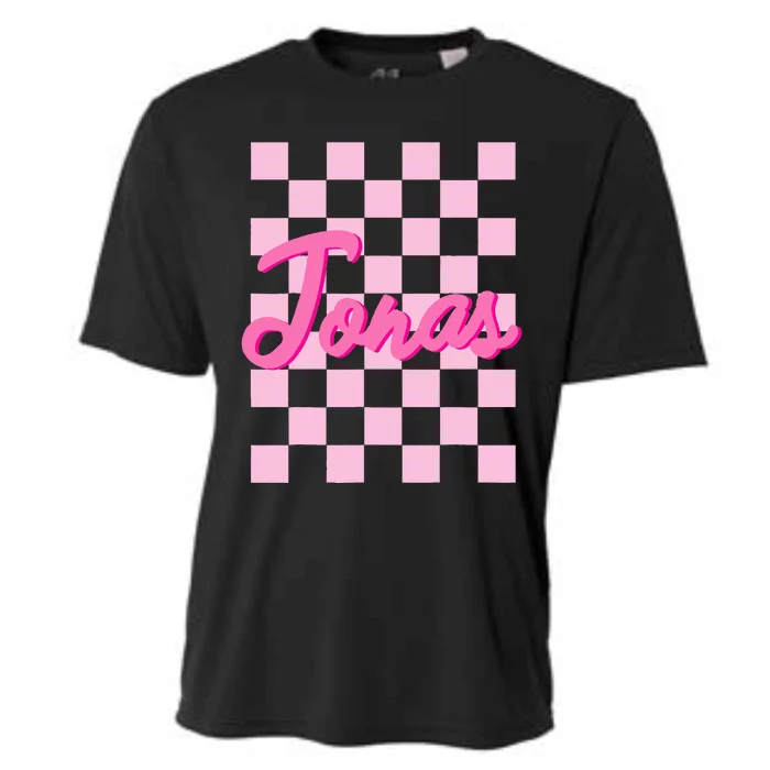 Custom Name Jonas Heart Design Cooling Performance Crew T-Shirt