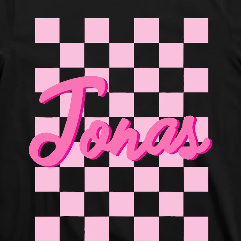 Custom Name Jonas Heart Design T-Shirt