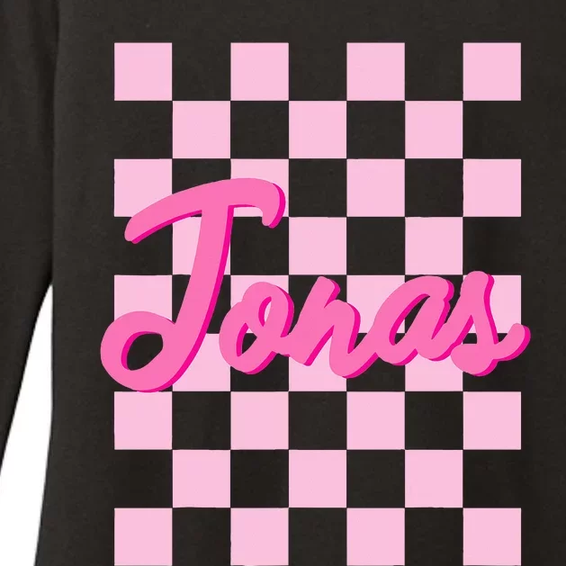 Custom Name Jonas Heart Design Womens CVC Long Sleeve Shirt