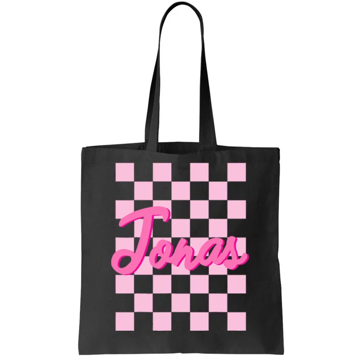 Custom Name Jonas Heart Design Tote Bag