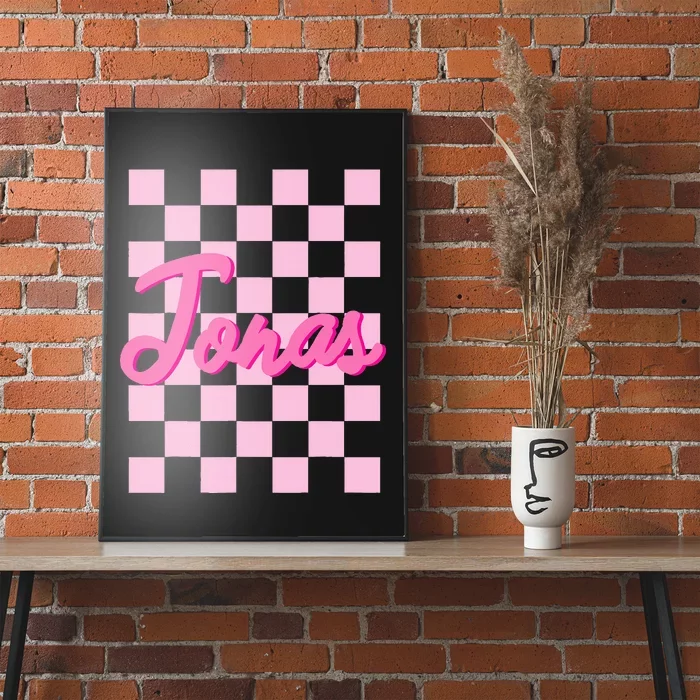 Custom Name Jonas Heart Design Poster