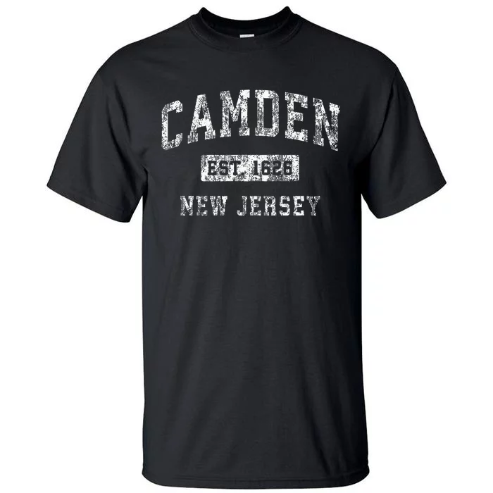 Camden New Jersey Nj Vintage Established Sports Tall T-Shirt