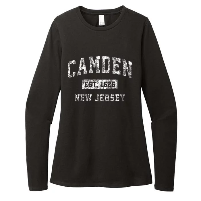 Camden New Jersey Nj Vintage Established Sports Womens CVC Long Sleeve Shirt