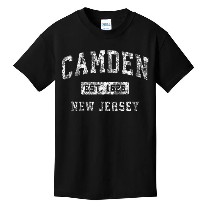 Camden New Jersey Nj Vintage Established Sports Kids T-Shirt