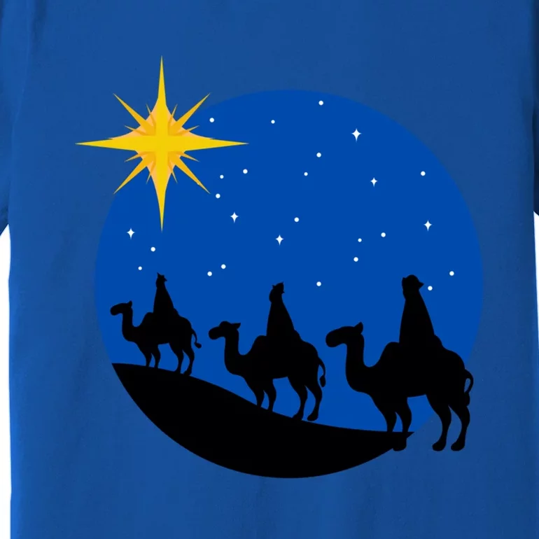 Christmas Nativity Jesus Birth The Three Wise Gift Premium T-Shirt