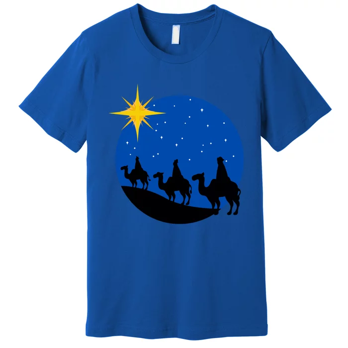 Christmas Nativity Jesus Birth The Three Wise Gift Premium T-Shirt