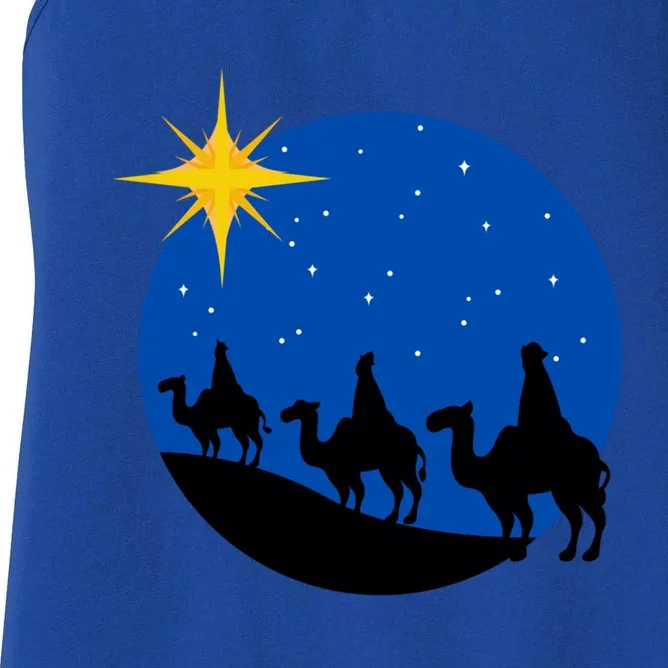 Christmas Nativity Jesus Birth The Three Wise Gift Women's Racerback Tank