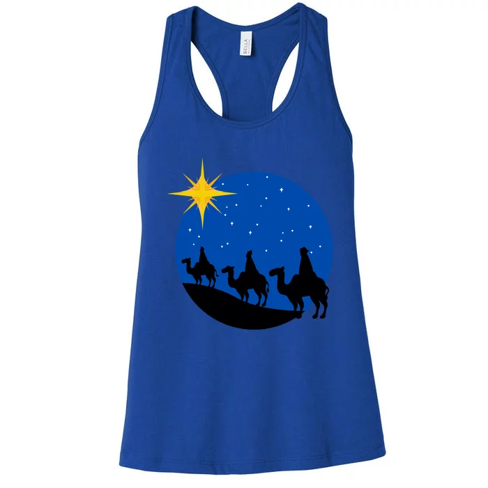 Christmas Nativity Jesus Birth The Three Wise Gift Women's Racerback Tank