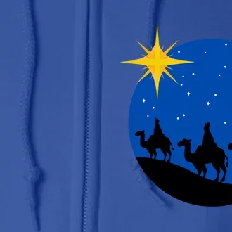 Christmas Nativity Jesus Birth The Three Wise Gift Full Zip Hoodie