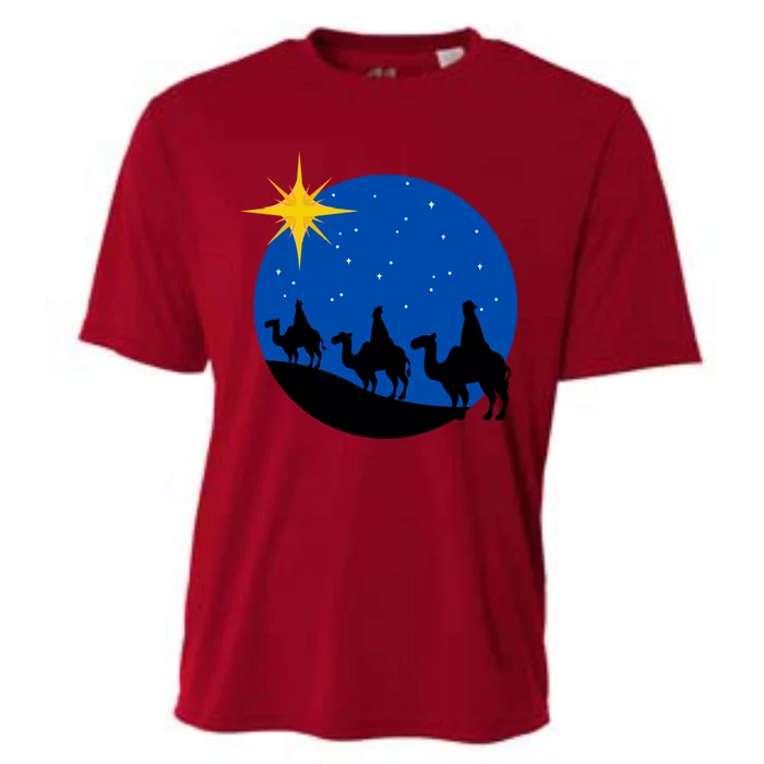 Christmas Nativity Jesus Birth The Three Wise Gift Cooling Performance Crew T-Shirt