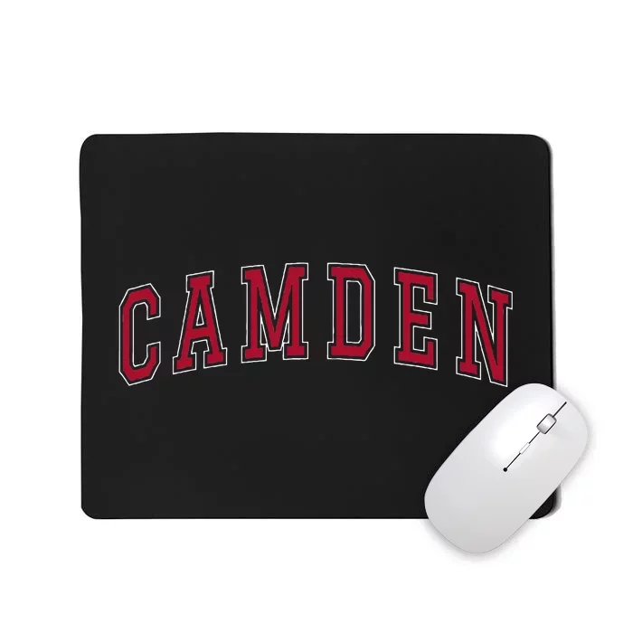 Camden New Jersey Souvenir Sport College Style Text Mousepad