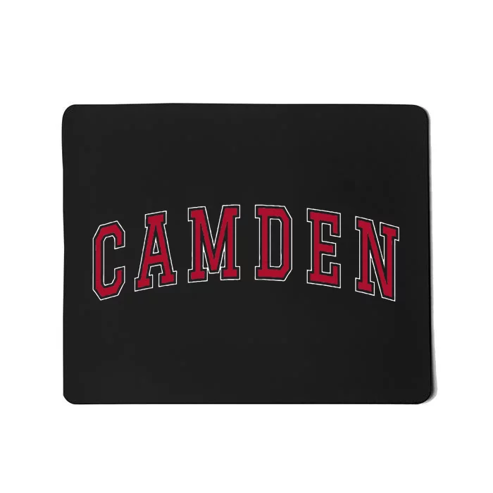 Camden New Jersey Souvenir Sport College Style Text Mousepad