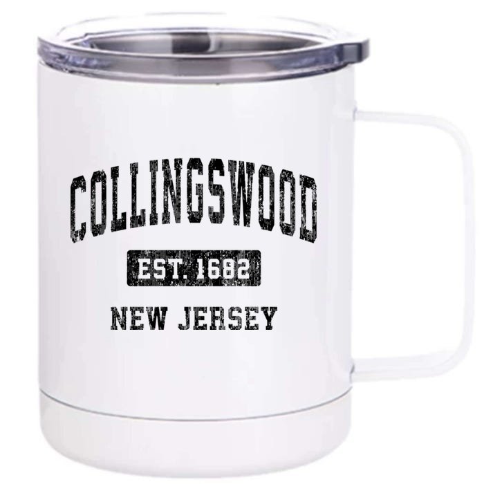 Collingswood New Jersey Nj Vintage Sports Front & Back 12oz Stainless Steel Tumbler Cup