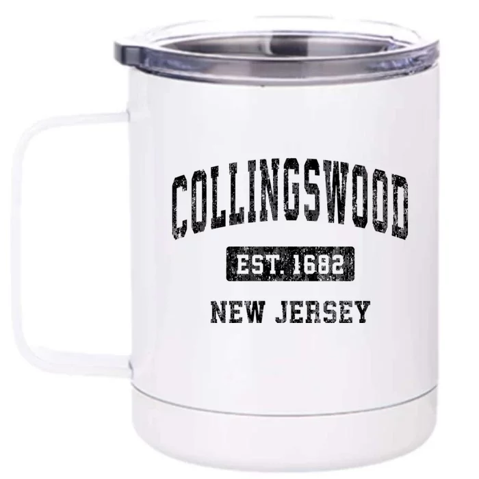 Collingswood New Jersey Nj Vintage Sports Front & Back 12oz Stainless Steel Tumbler Cup