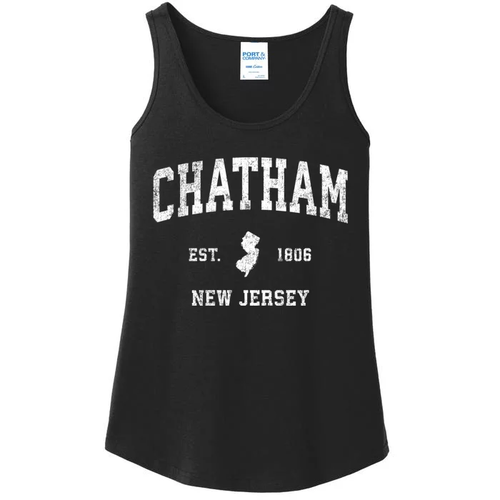 Chatham New Jersey Nj Vintage Athletic Sports Ladies Essential Tank