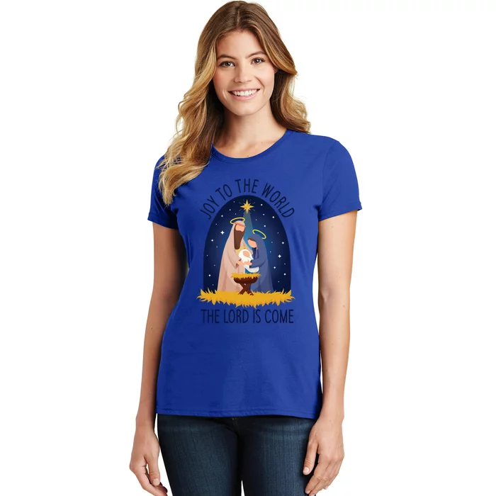 Christmas Nativity Joy To The World Cute Gift Women's T-Shirt