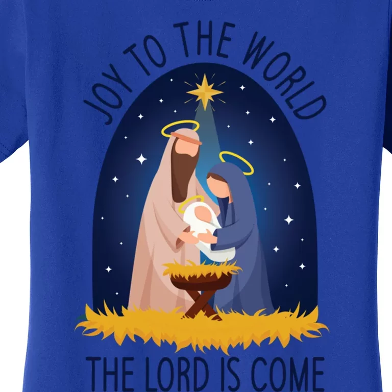 Christmas Nativity Joy To The World Cute Gift Women's T-Shirt