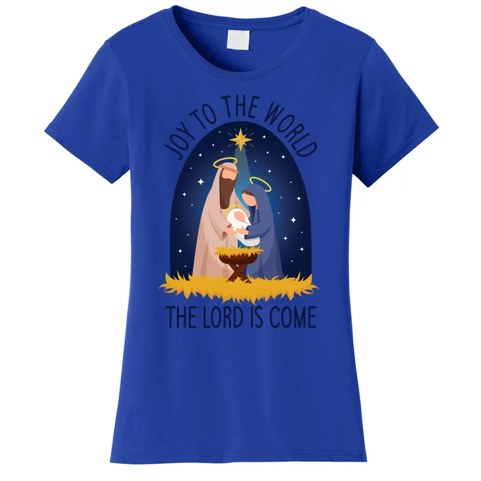 Christmas Nativity Joy To The World Cute Gift Women's T-Shirt