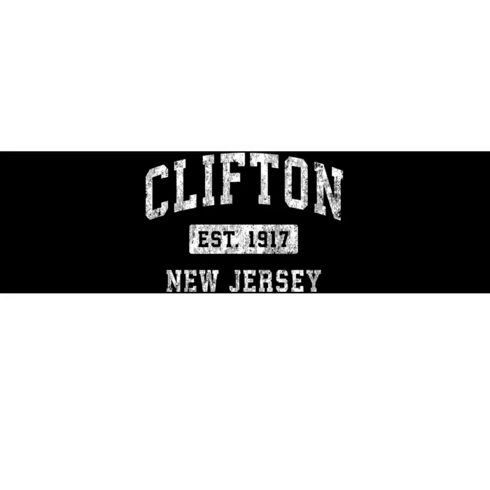 Clifton New Jersey Nj Vintage Established Bumper Sticker