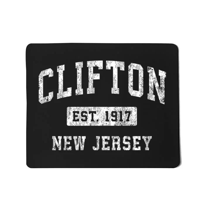 Clifton New Jersey Nj Vintage Established Mousepad