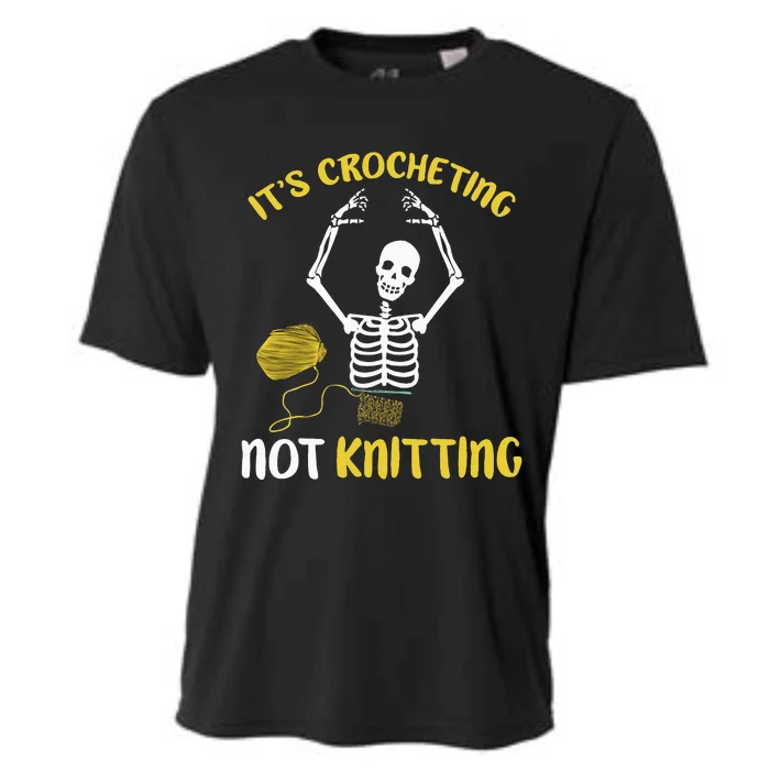 Crocheting Not Knitting Crocheter Crochet Cooling Performance Crew T-Shirt