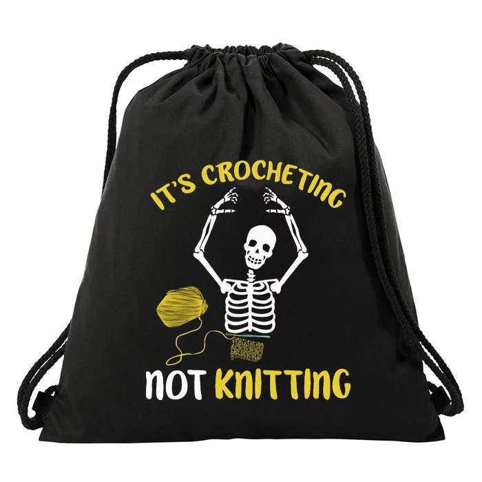 Crocheting Not Knitting Crocheter Crochet Drawstring Bag