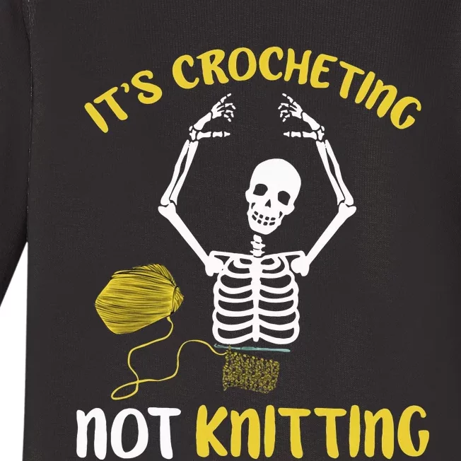 Crocheting Not Knitting Crocheter Crochet Baby Long Sleeve Bodysuit