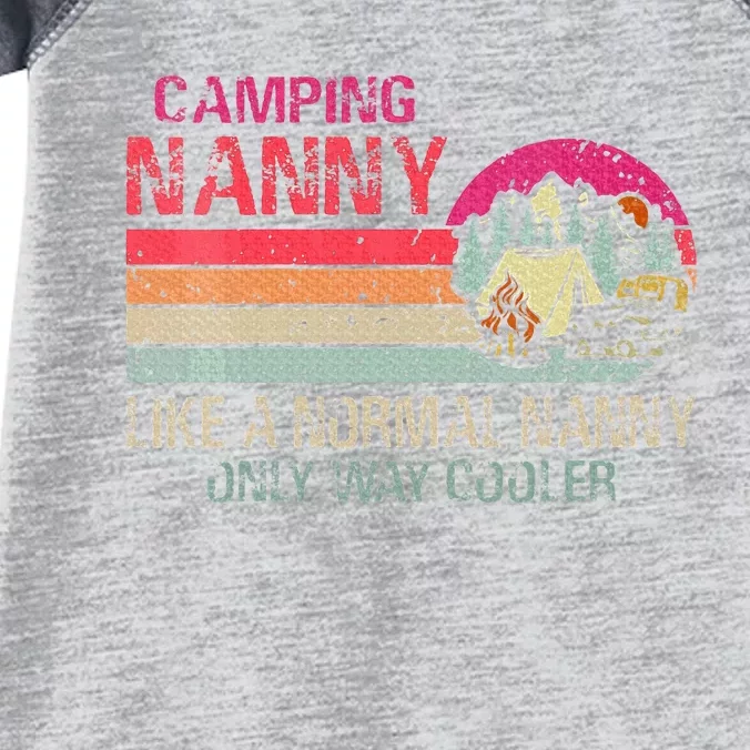 Camping Nanny Like A Normal Nanny Only Way Cooler Infant Baby Jersey Bodysuit