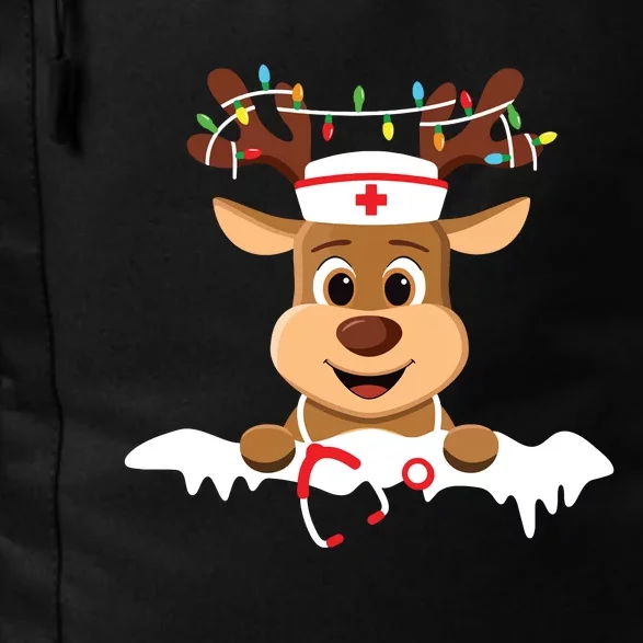 Christmas Nurse Love Nicu Rn Er Santa Reindeer Nurse Hat Elf Daily Commute Backpack