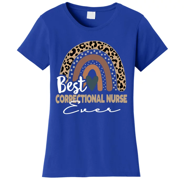 Correctional Nurse Leopard Rainbow Corrections Nurse Gift Women's T-Shirt