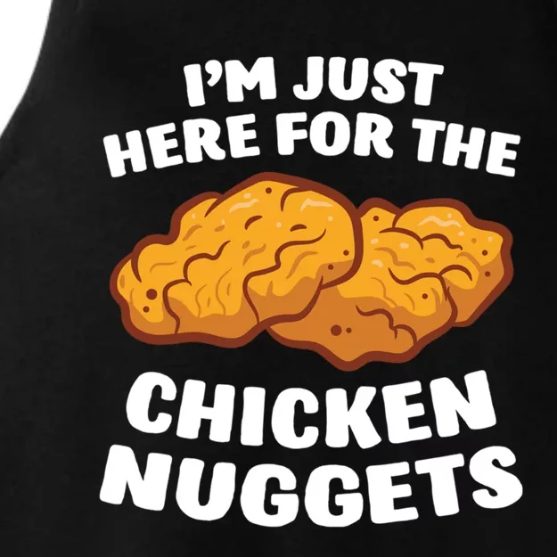 Chicken Nuggets Lover Im Just Here For The Chicken Nuggets Ladies Tri-Blend Wicking Tank