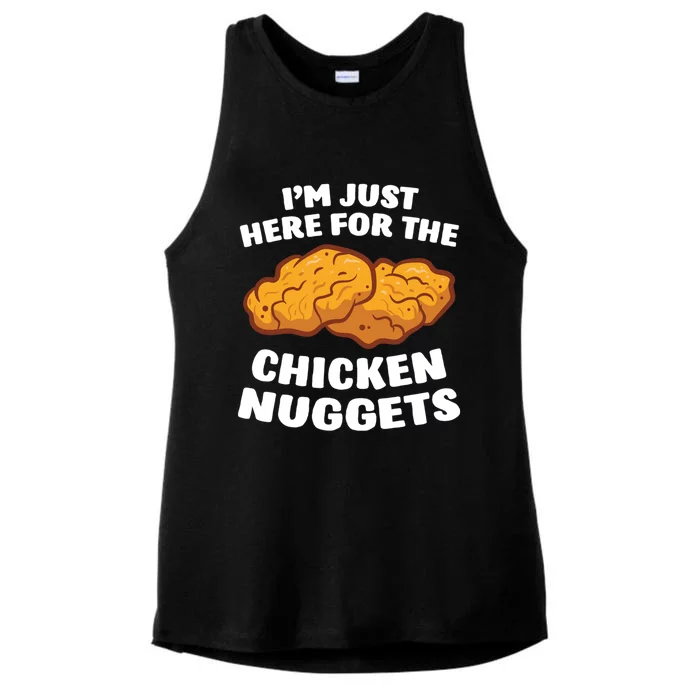 Chicken Nuggets Lover Im Just Here For The Chicken Nuggets Ladies Tri-Blend Wicking Tank