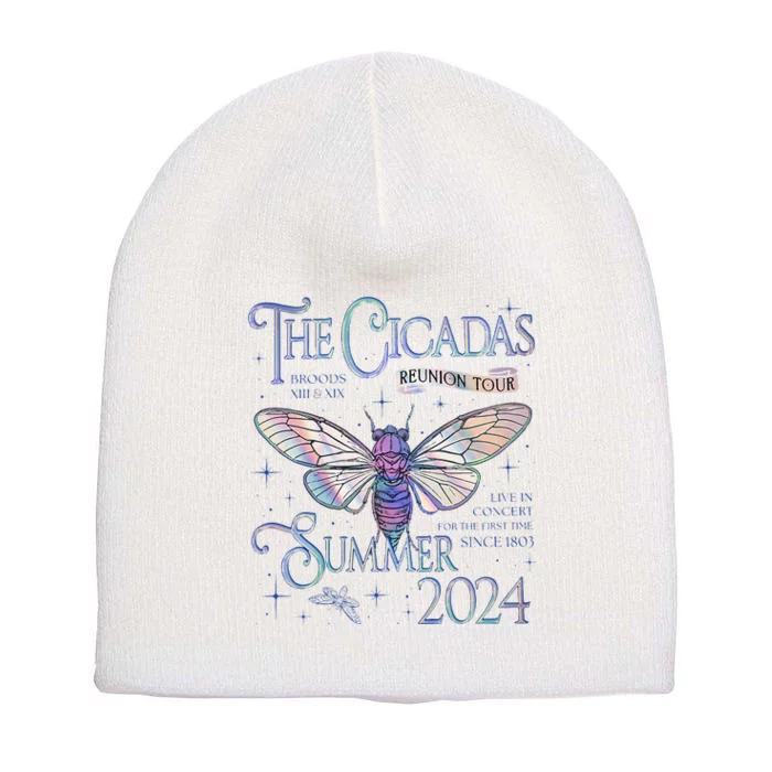 Cicada Nature Lover The Cicadas Reunion Summer 2024 Short Acrylic Beanie