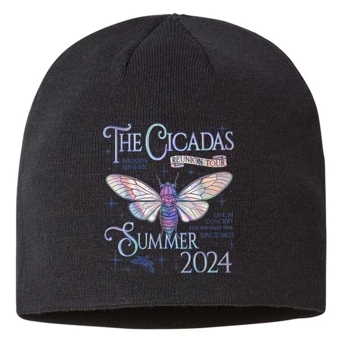 Cicada Nature Lover The Cicadas Reunion Summer 2024 8 1/2in Sustainable Knit Beanie