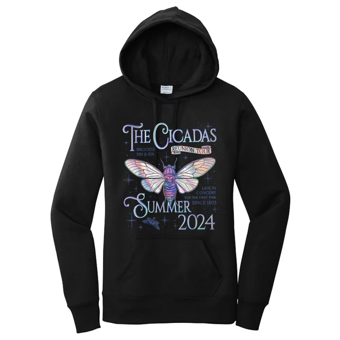 Cicada Nature Lover The Cicadas Reunion Summer 2024 Women's Pullover Hoodie