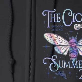 Cicada Nature Lover The Cicadas Reunion Summer 2024 Full Zip Hoodie