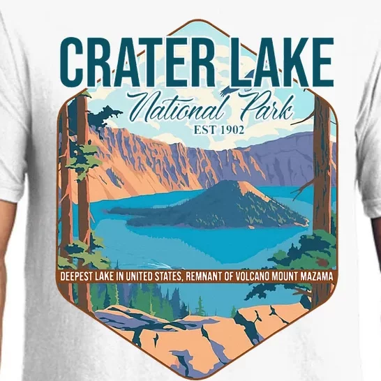 Camper Nature Lover Camping Hiking Crater Lake National Park Pajama Set