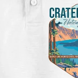 Camper Nature Lover Camping Hiking Crater Lake National Park Dry Zone Grid Performance Polo