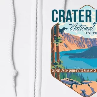 Camper Nature Lover Camping Hiking Crater Lake National Park Full Zip Hoodie