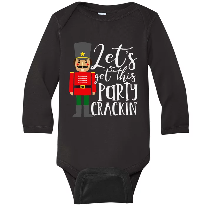 Crackin' Nutcracker Merry Christmas Decoration Baby Long Sleeve Bodysuit