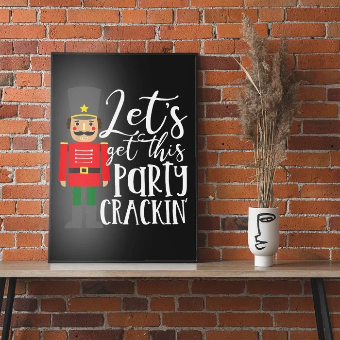 Crackin' Nutcracker Merry Christmas Decoration Poster