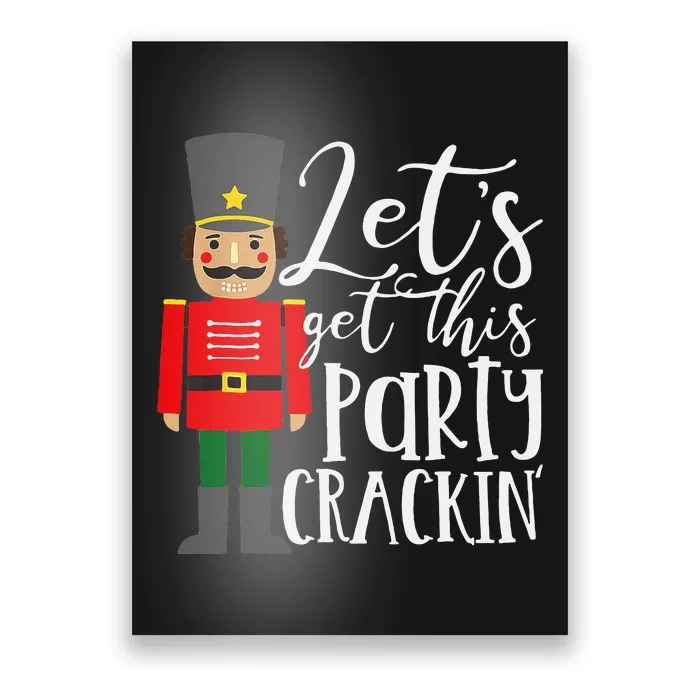 Crackin' Nutcracker Merry Christmas Decoration Poster