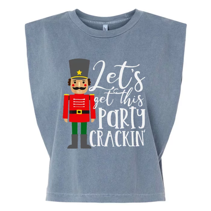 Crackin' Nutcracker Merry Christmas Decoration Garment-Dyed Women's Muscle Tee