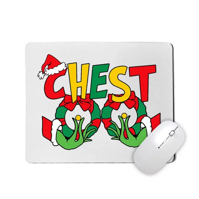 Chest Nuts Matching Chestnuts Funny Christmas Couples Nuts Mousepad