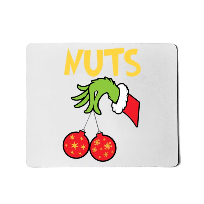 Chest Nuts Matching Chestnuts Funny Christmas Couples Nuts Mousepad