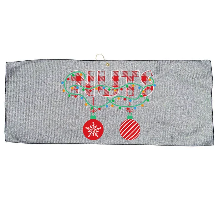 CHEST NUTS Matching Chestnuts Funny Christmas Couples Cute Large Microfiber Waffle Golf Towel