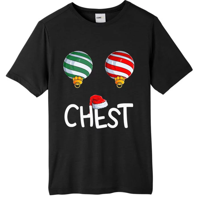 Chest Nuts Matching Funny Christmas Couples Chestnuts Chest ChromaSoft Performance T-Shirt