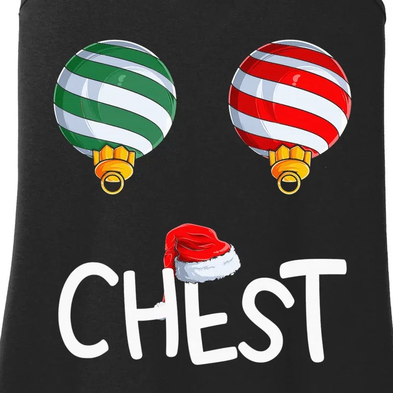 Chest Nuts Matching Funny Christmas Couples Chestnuts Chest Ladies Essential Tank